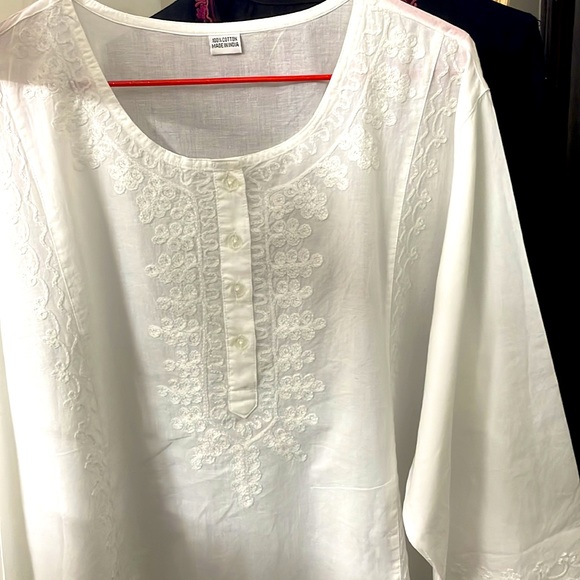 Lucknowi chikankari kurta | loose kurta style* - Picture 4 of 9